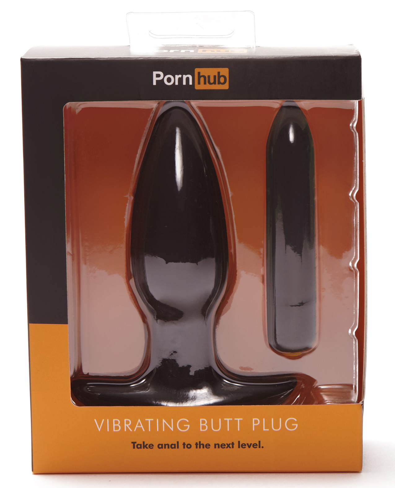 Porn Hub Vibrating Butt Plug - Black - Caliente Adult